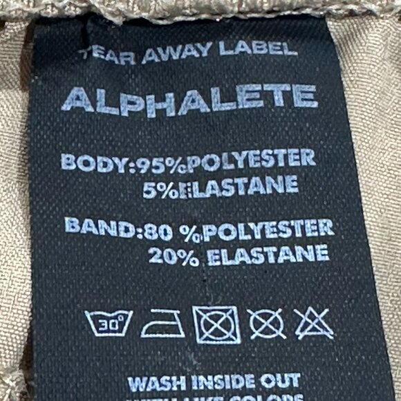 Alphalete Infinity Gym Shorts Tan 8" Unlined Workout Athletic Size Small - Picture 7 of 8